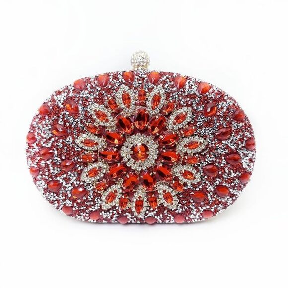 Luxury Rhinestone Sparkly Evening Clutch for 2025 Weddings - Picture 4 of 5